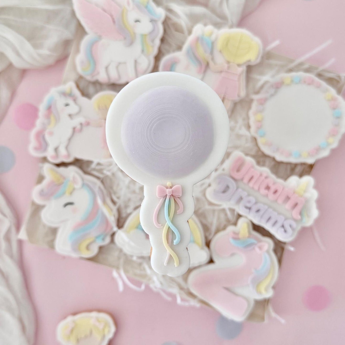 Unicorn Dreams Set raised stamp by Le Monde De Mely