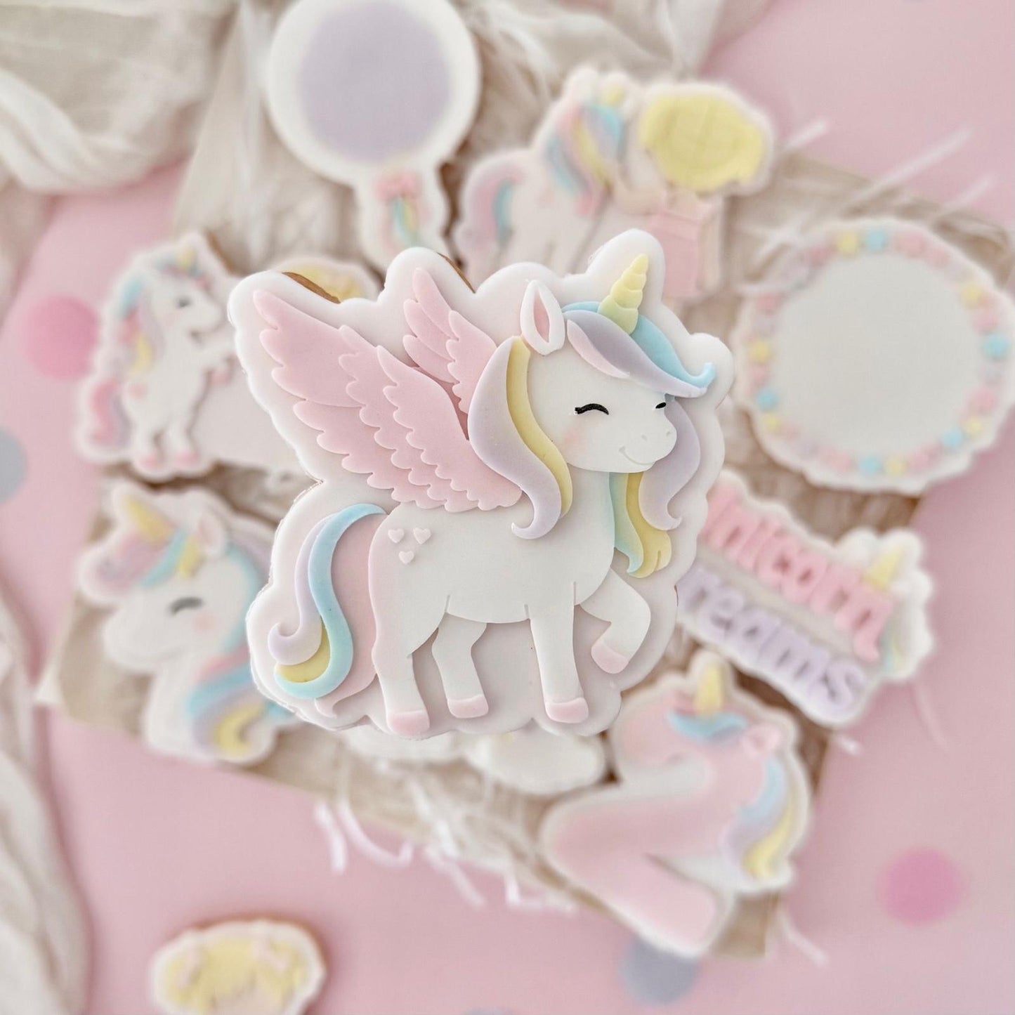 Unicorn Dreams Set raised stamp by Le Monde De Mely