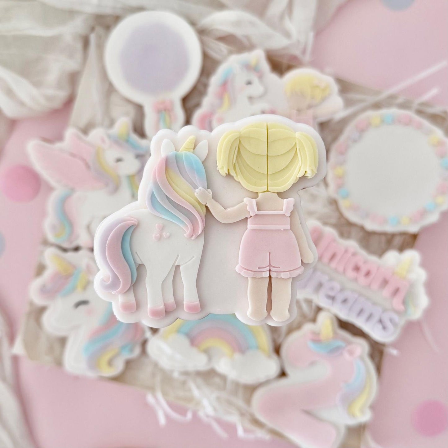 Unicorn Dreams Set raised stamp by Le Monde De Mely