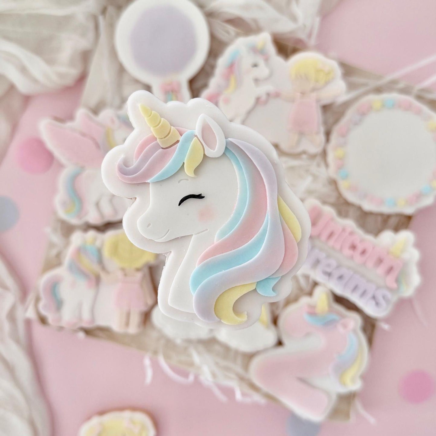 Unicorn Dreams Set raised stamp by Le Monde De Mely