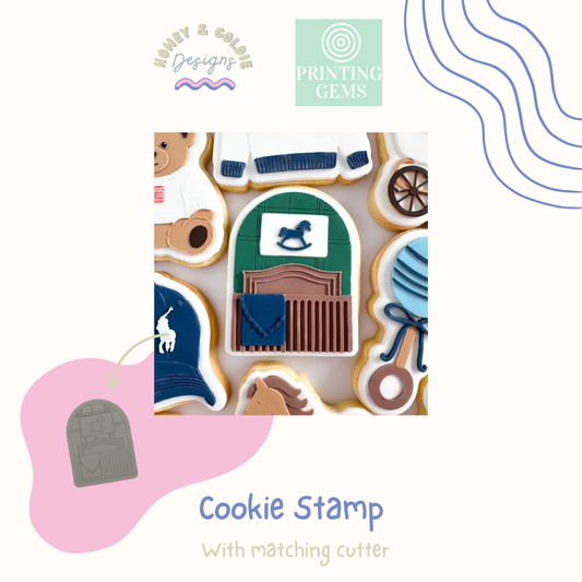 RL Room raised stamp by Honey & Goldie
