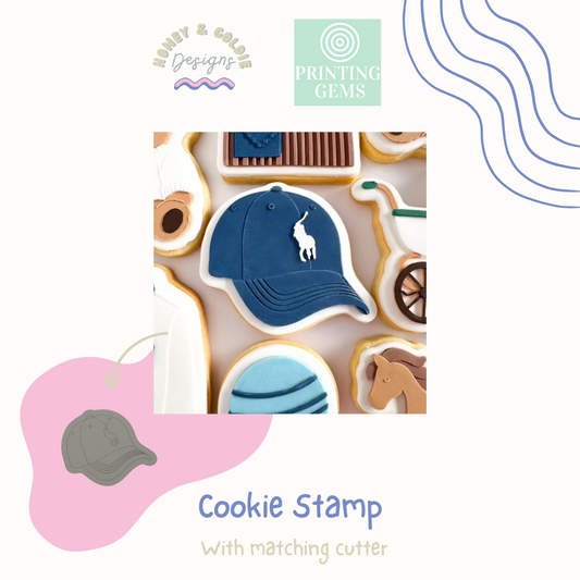 RL Cap raised stamp by Honey & Goldie