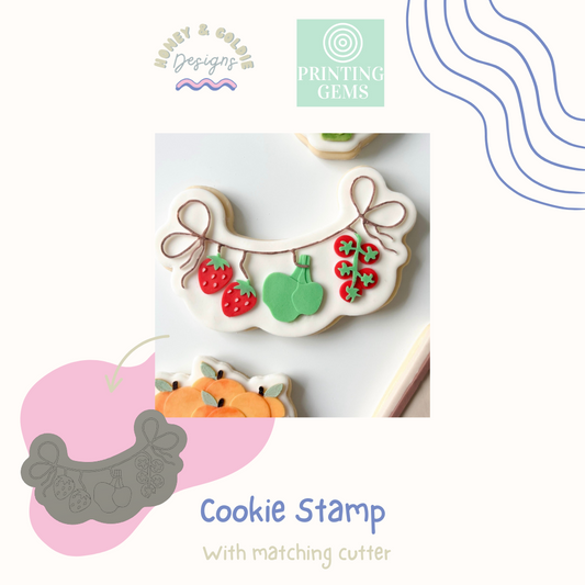 Veggie Hanger raised stamp by Honey & Goldie