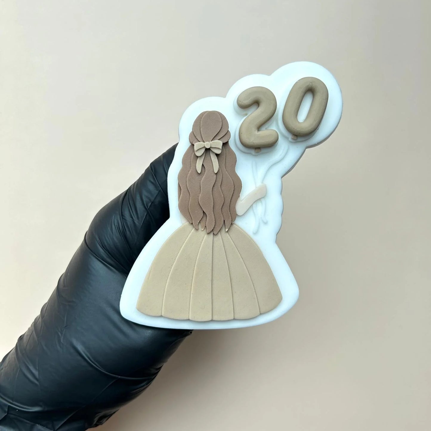 Birthday Girls raised stamp by Le Monde De Mely