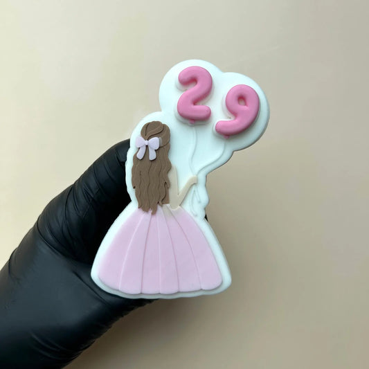 Birthday Girls raised stamp by Le Monde De Mely