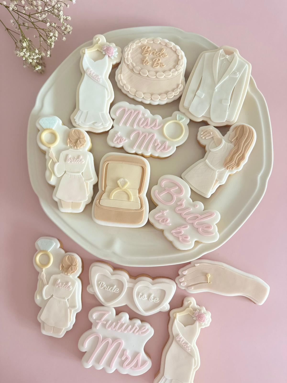 Future Mrs Set raised stamp by Le Monde De Mely