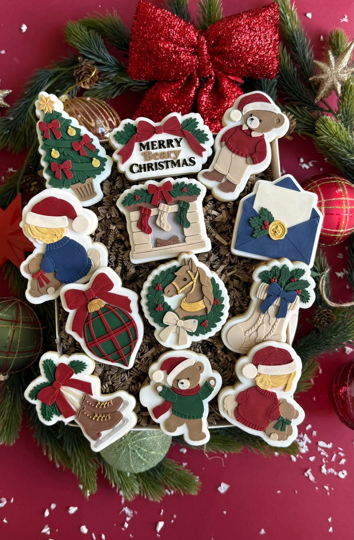 Christmas Luxury Set raised stamp by Le Monde De Mely