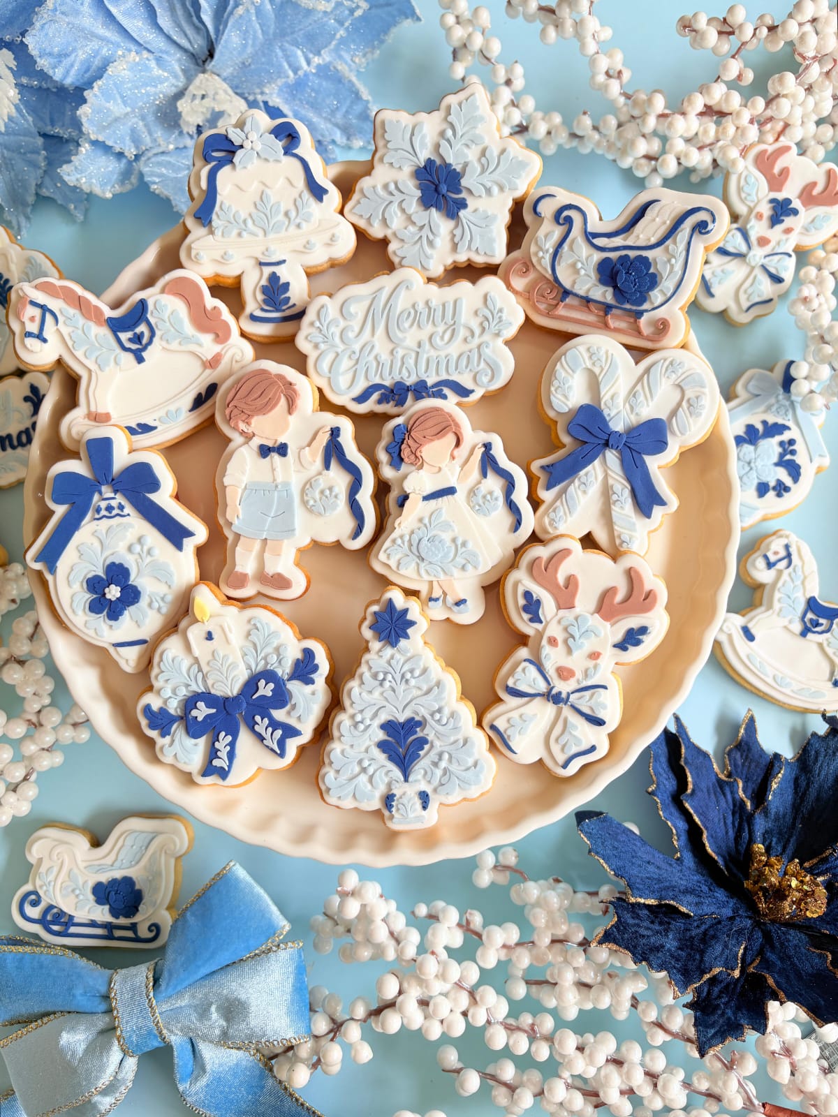 Christmas Joy Set raised stamp by Le Monde De Mely