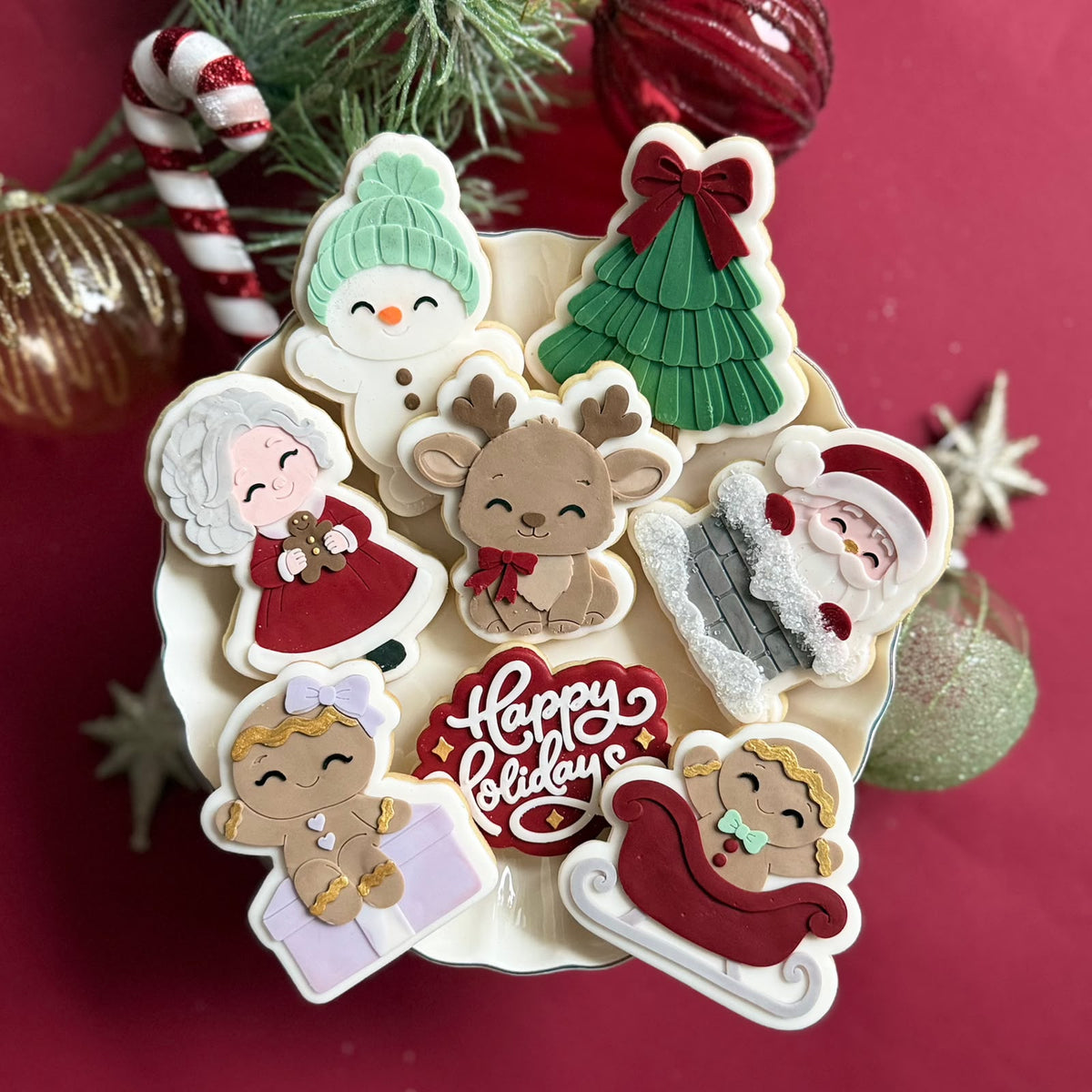 Christmas Cute Set raised stamp by Le Monde De Mely