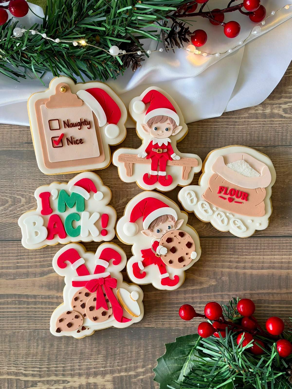 Christmas Elf Set raised stamp by Le Monde De Mely