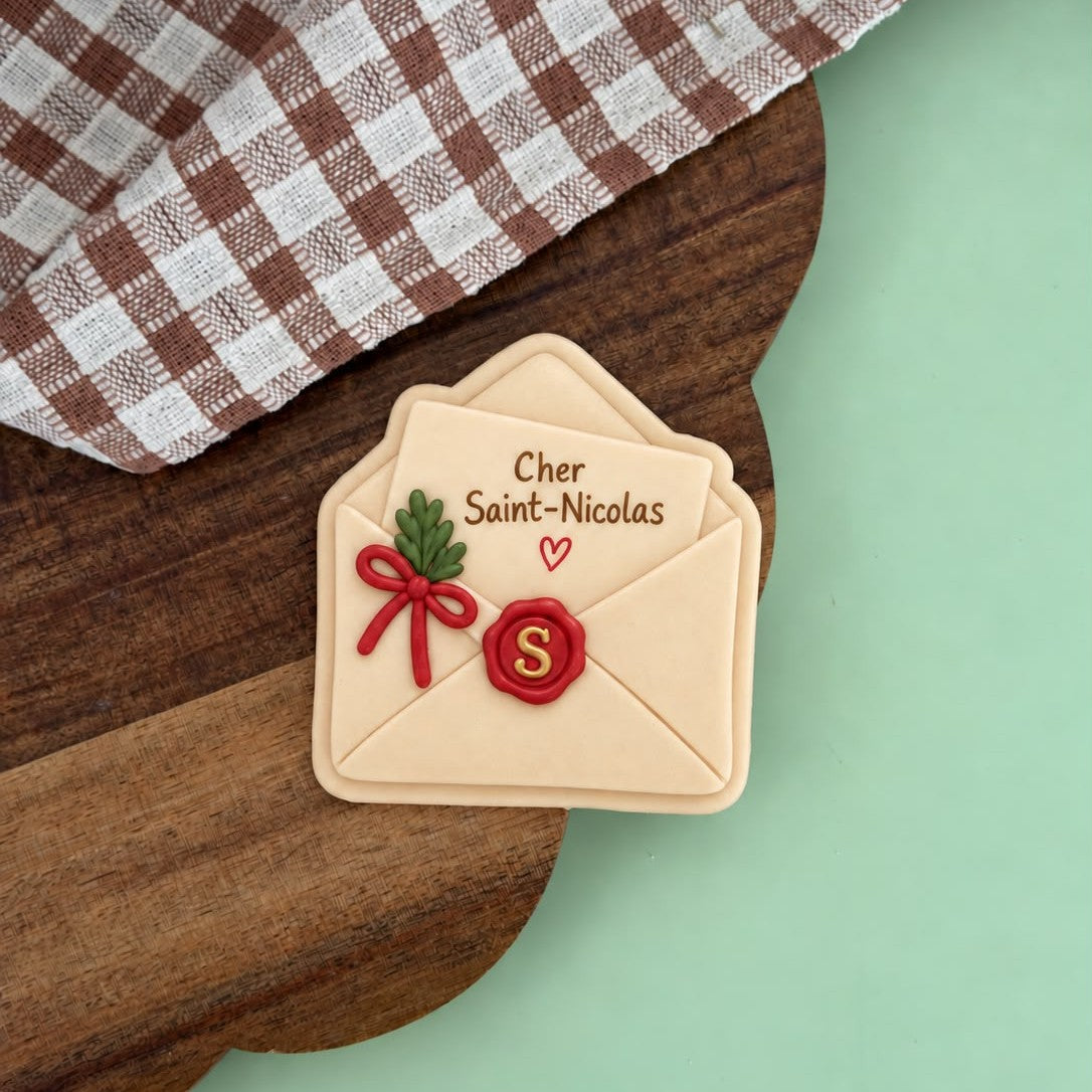 Christmas St Nicholas Set raised stamp by Le Monde De Mely