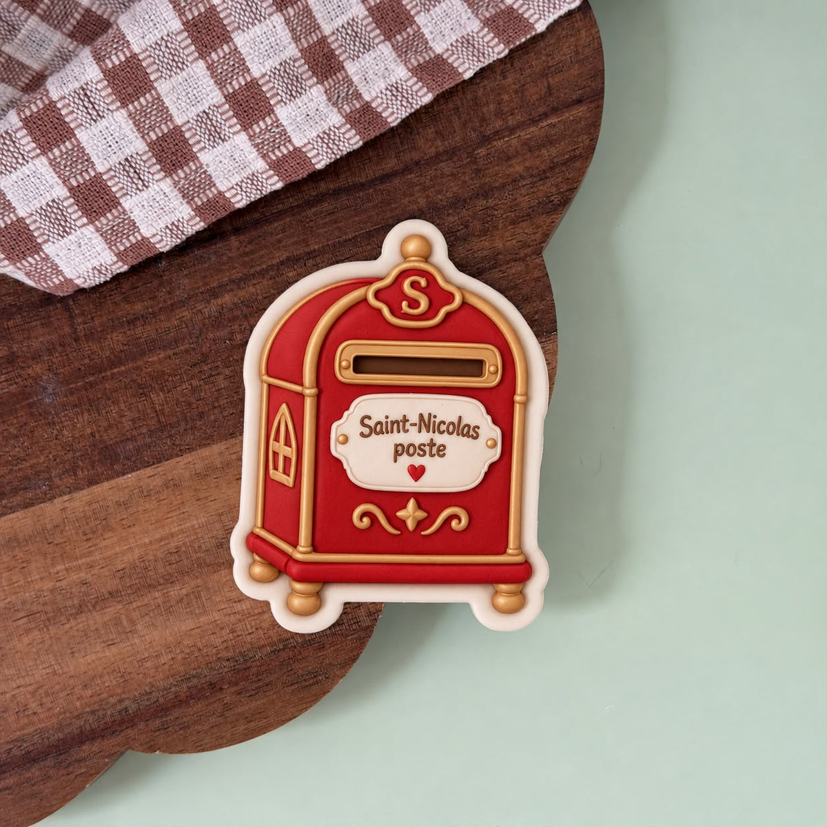 Christmas St Nicholas Set raised stamp by Le Monde De Mely