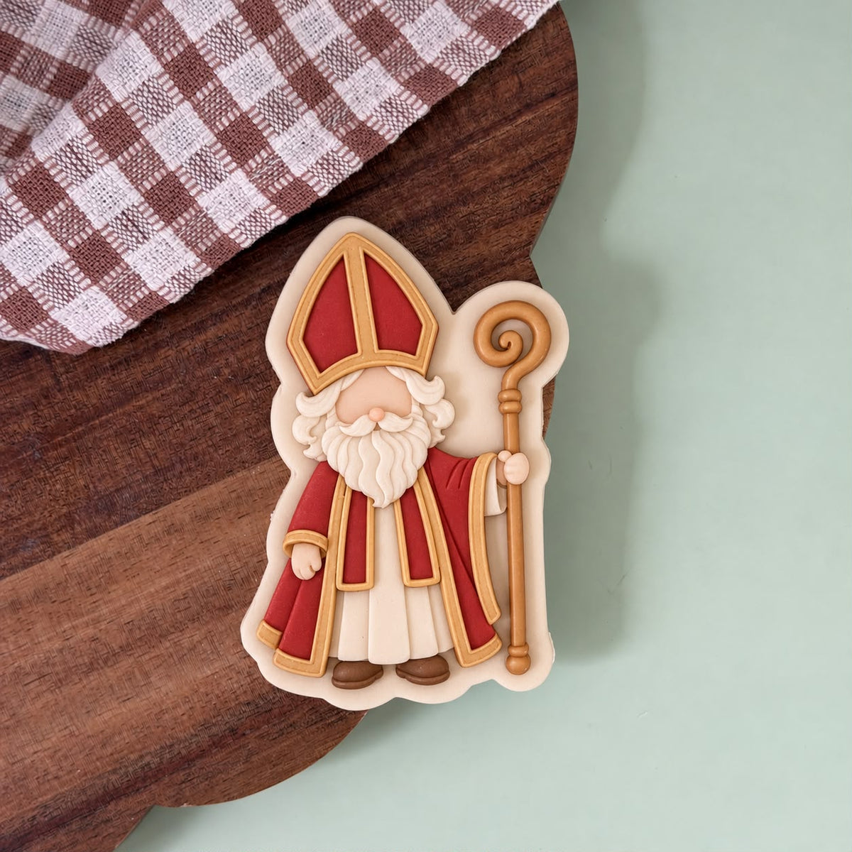 Christmas St Nicholas Set raised stamp by Le Monde De Mely