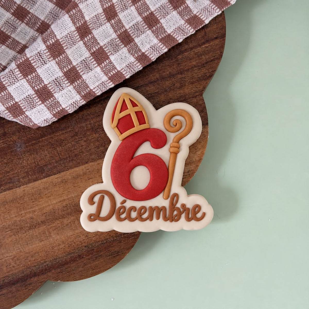Christmas St Nicholas Set raised stamp by Le Monde De Mely