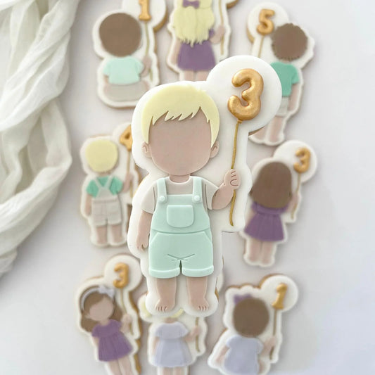 Kids Birthday Set raised stamp by Le Monde De Mely