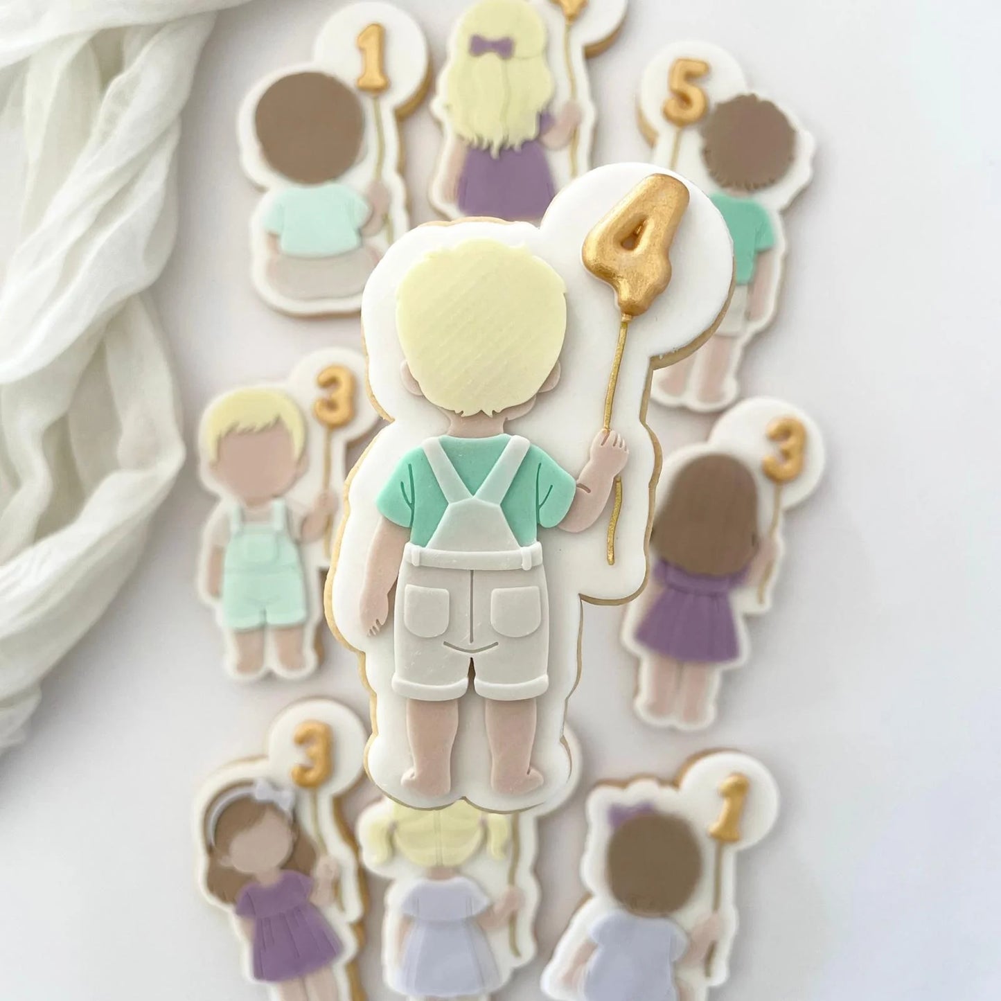 Kids Birthday Set raised stamp by Le Monde De Mely