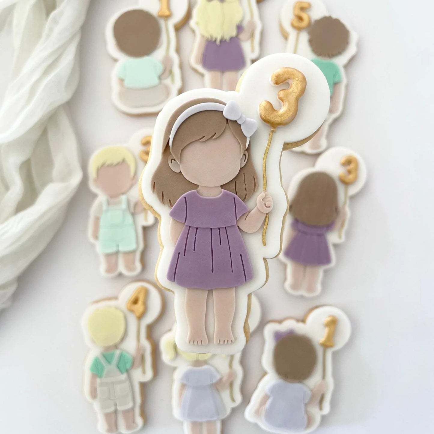 Kids Birthday Set raised stamp by Le Monde De Mely