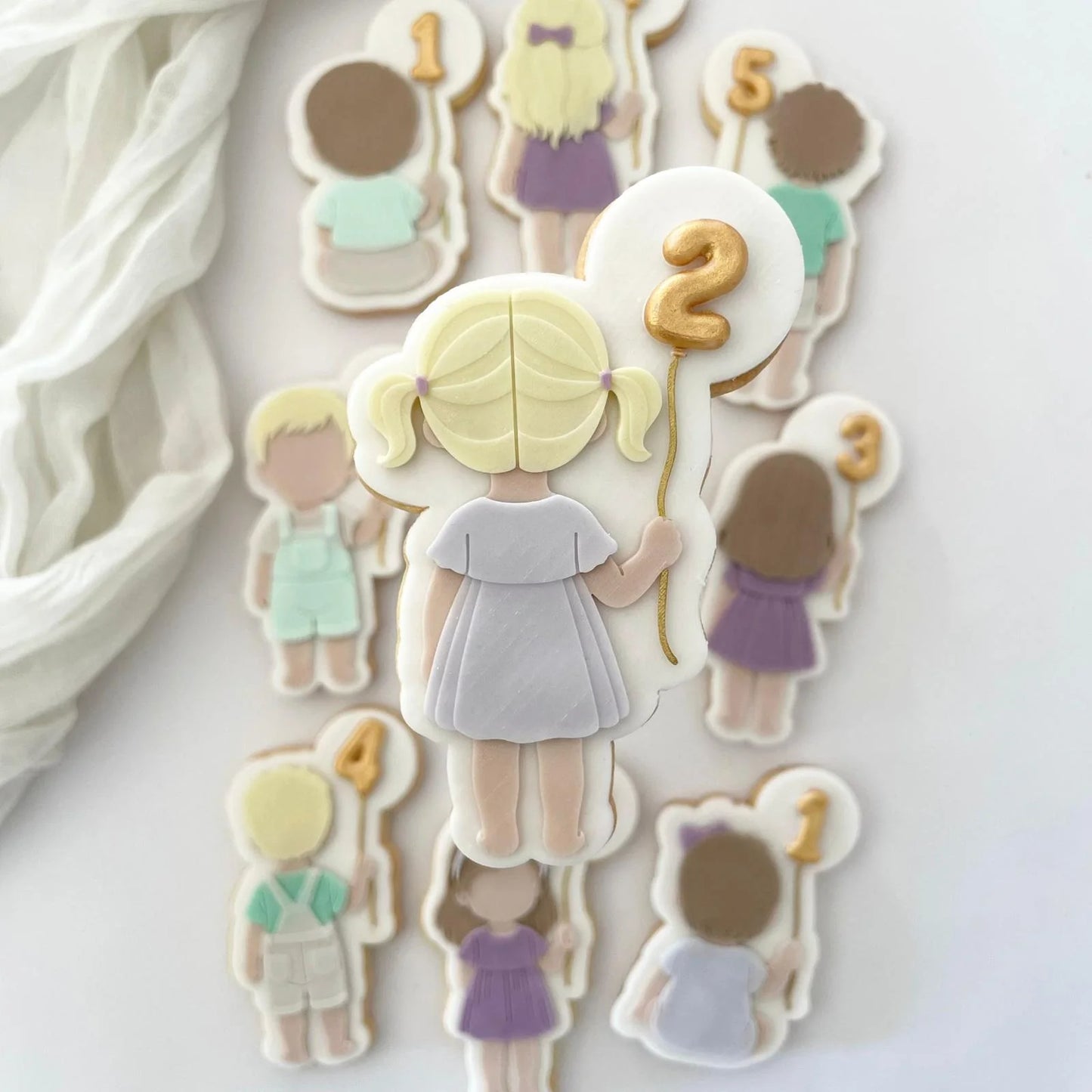 Kids Birthday Set raised stamp by Le Monde De Mely