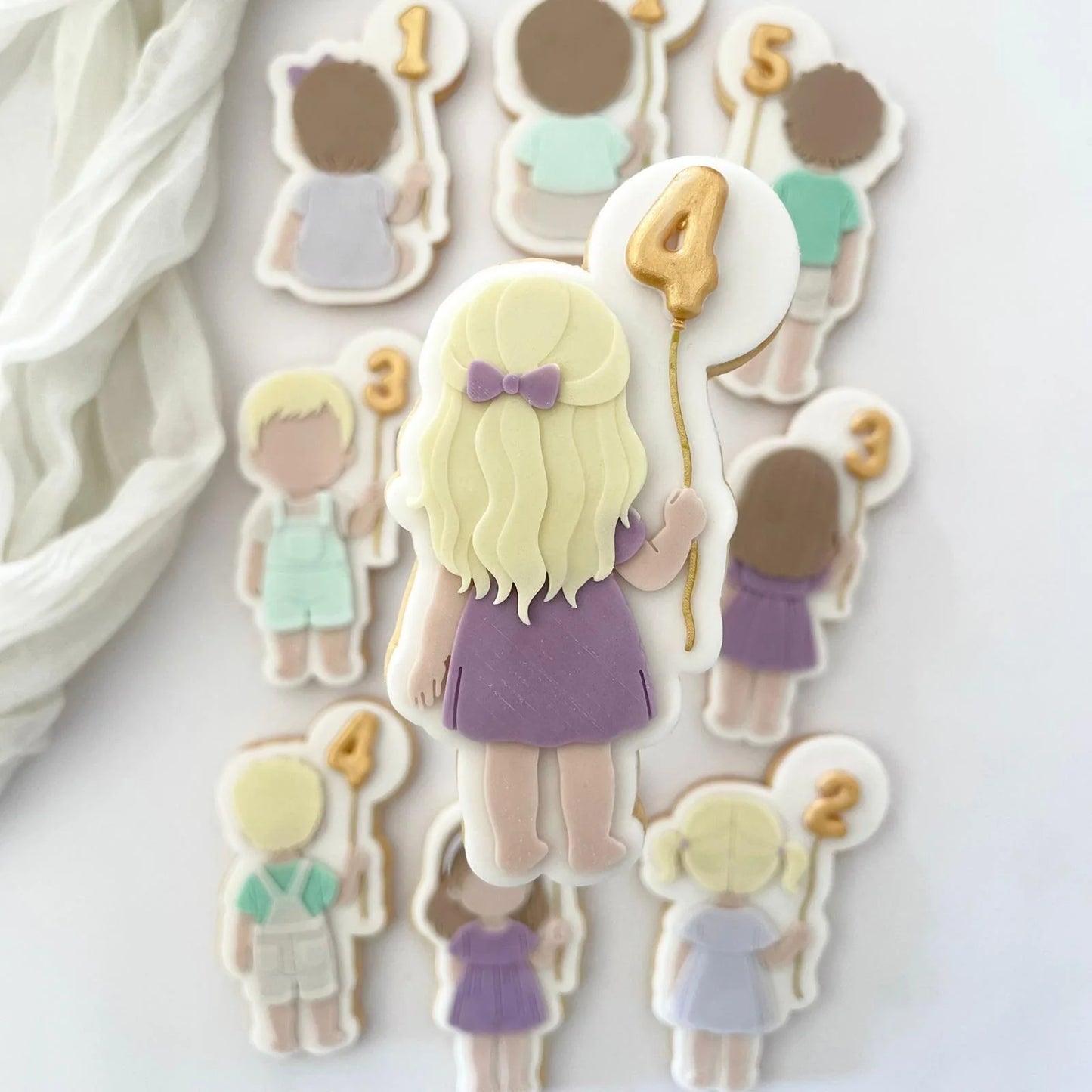 Kids Birthday Set raised stamp by Le Monde De Mely