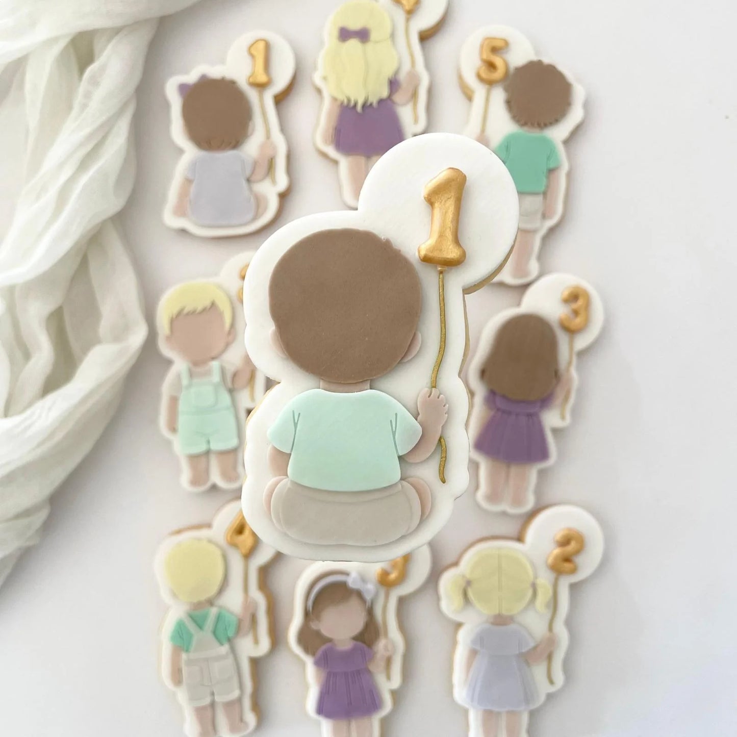 Kids Birthday Set raised stamp by Le Monde De Mely