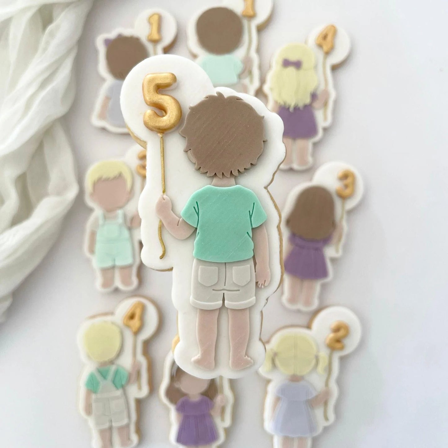 Kids Birthday Set raised stamp by Le Monde De Mely