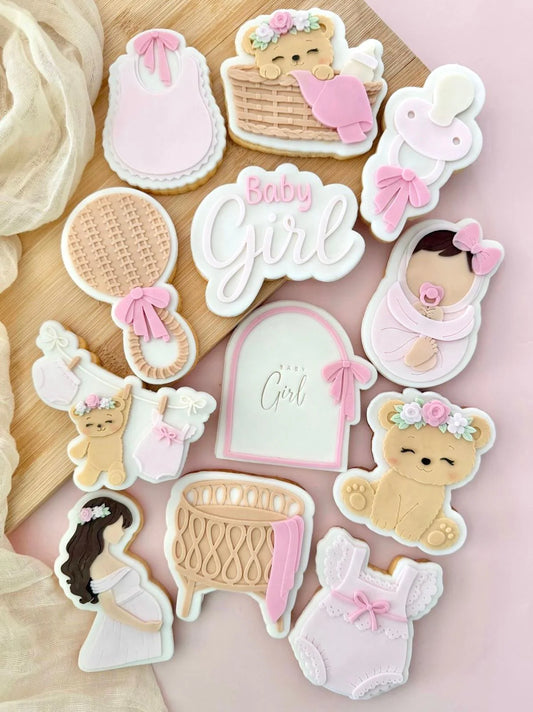 Baby Girl Set raised stamp by Le Monde De Mely
