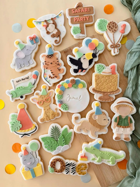 Safari Party Set raised stamp by Le Monde De Mely