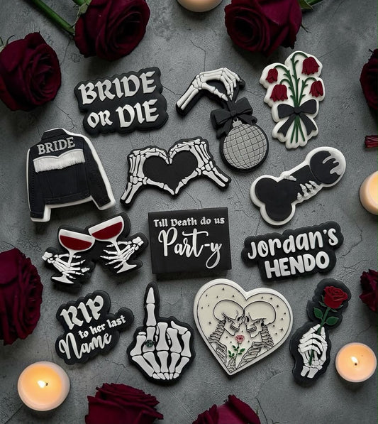 Till Death Do Us Party Set raised stamp by Bennets Biccys