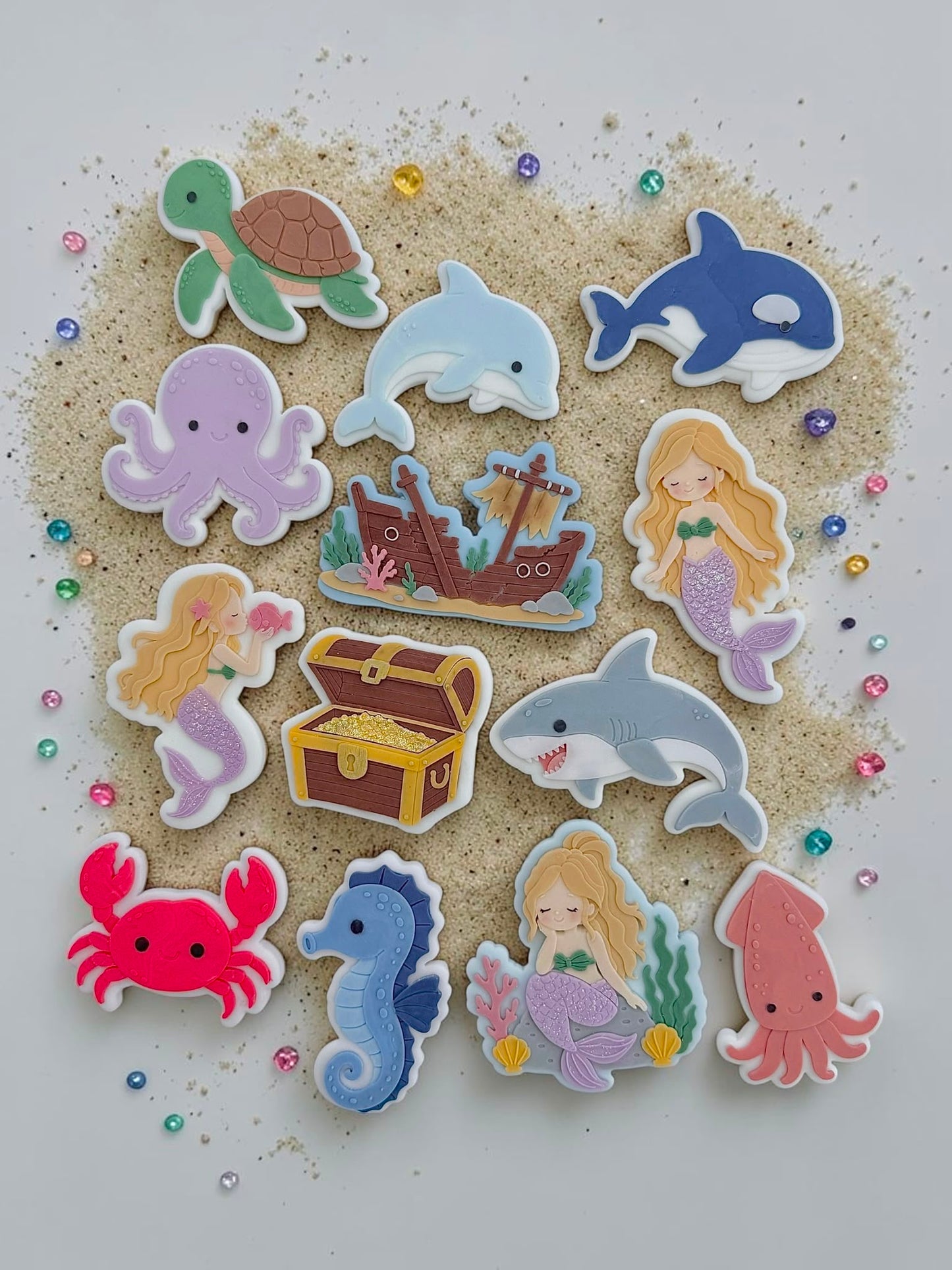 Under the Sea Set raised stamp by Bennets Biccys