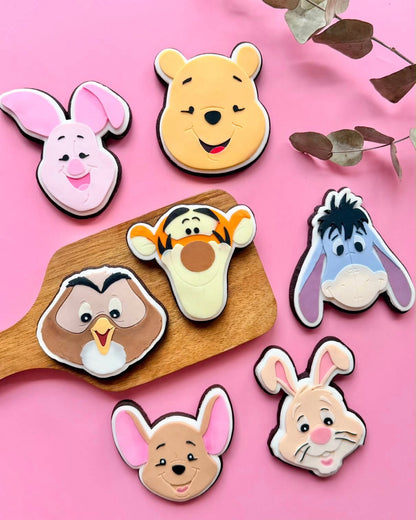 Yellow Bear and Friends Set raised stamp by Bennets Biccys