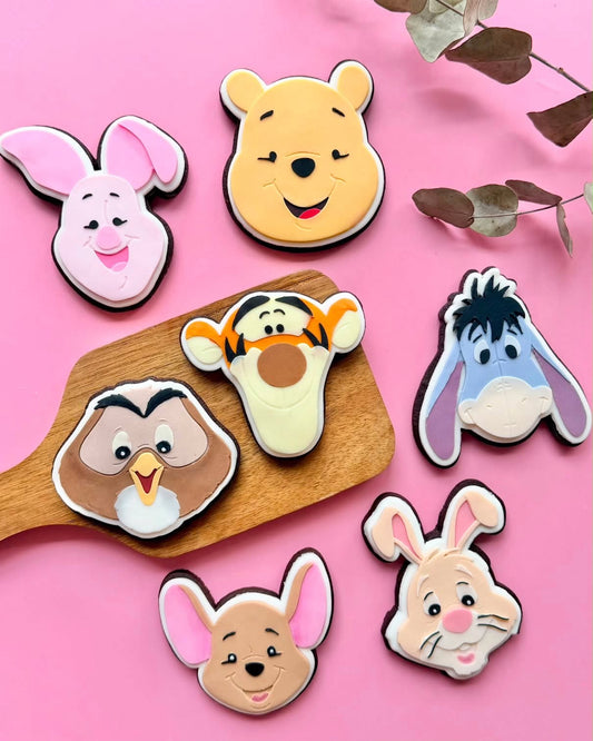 Yellow Bear and Friends Set raised stamp by Bennets Biccys