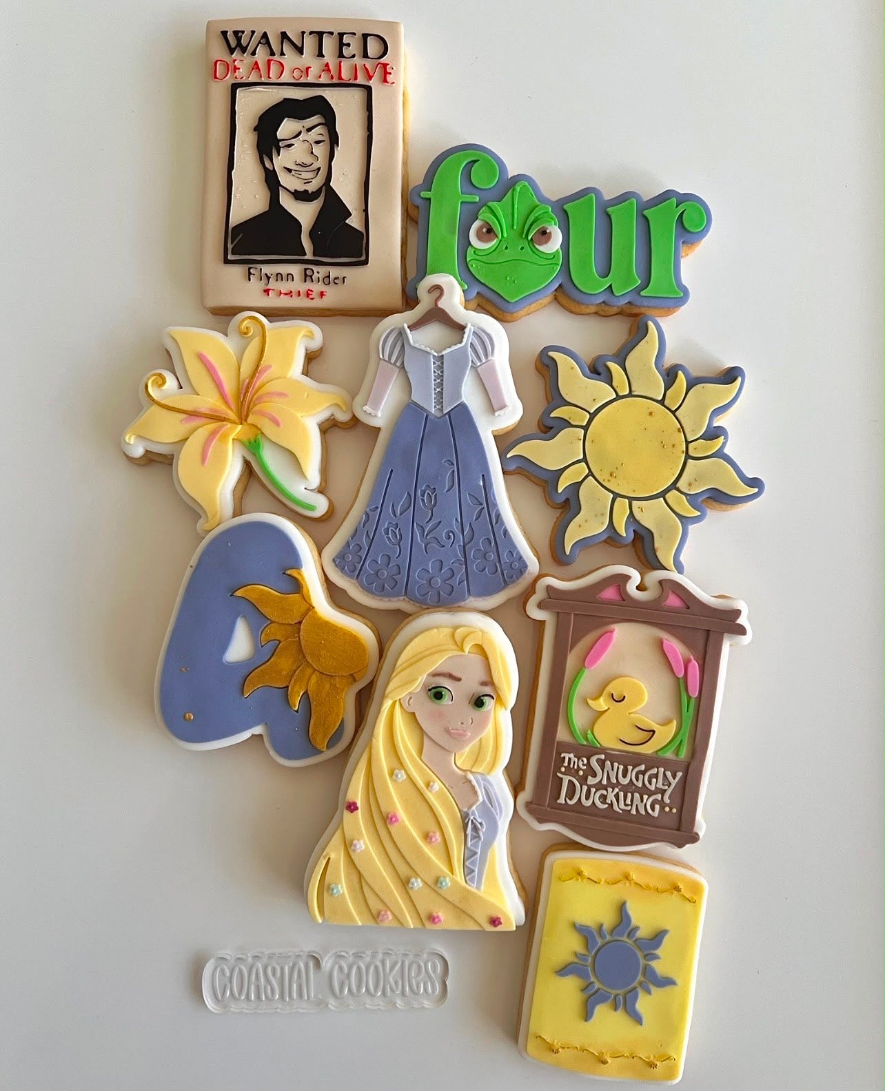 Long Blonde Hair Set raised stamp by Bennets Biccys