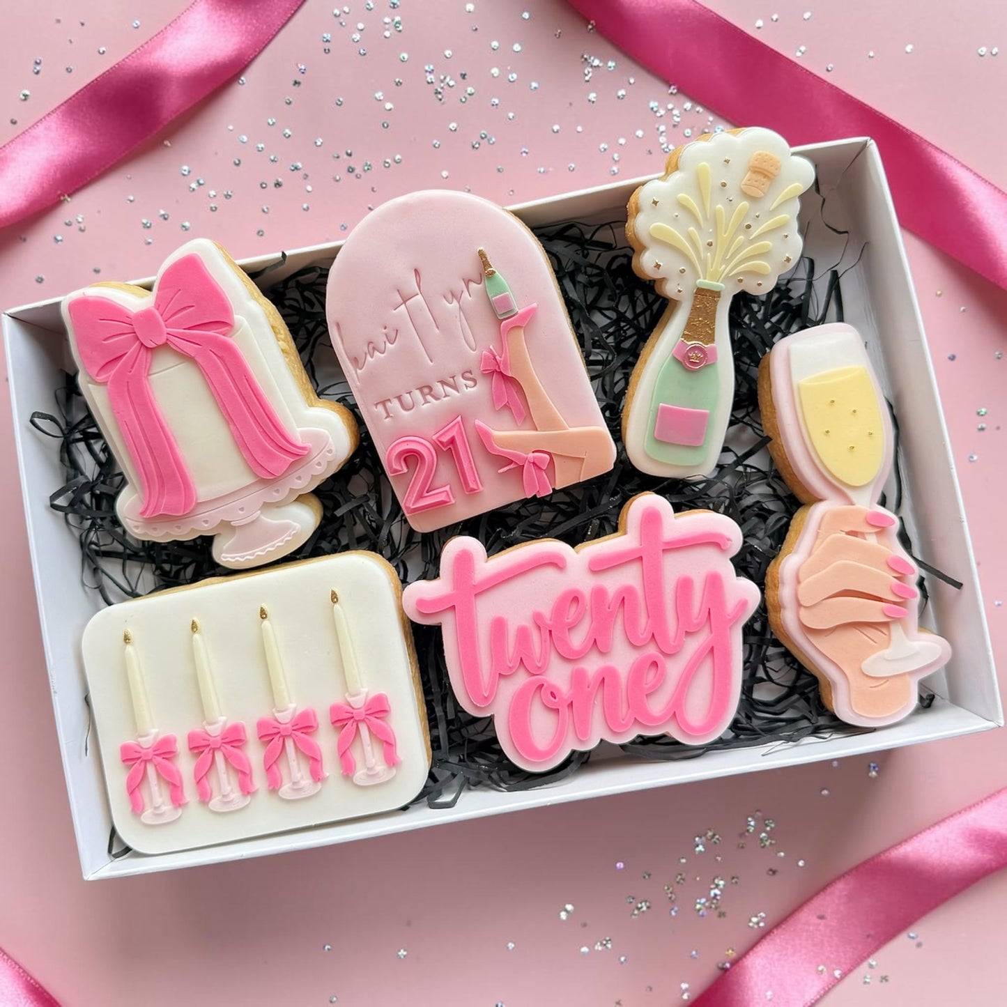 21 Birthday Set raised stamp by Bennets Biccys