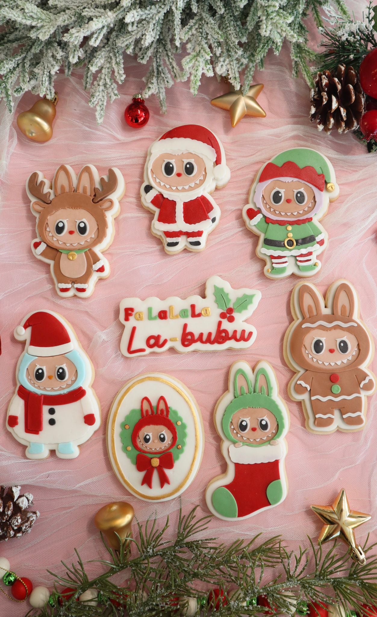 Ugly doll Christmas Set raised stamp by Bennets Biccys