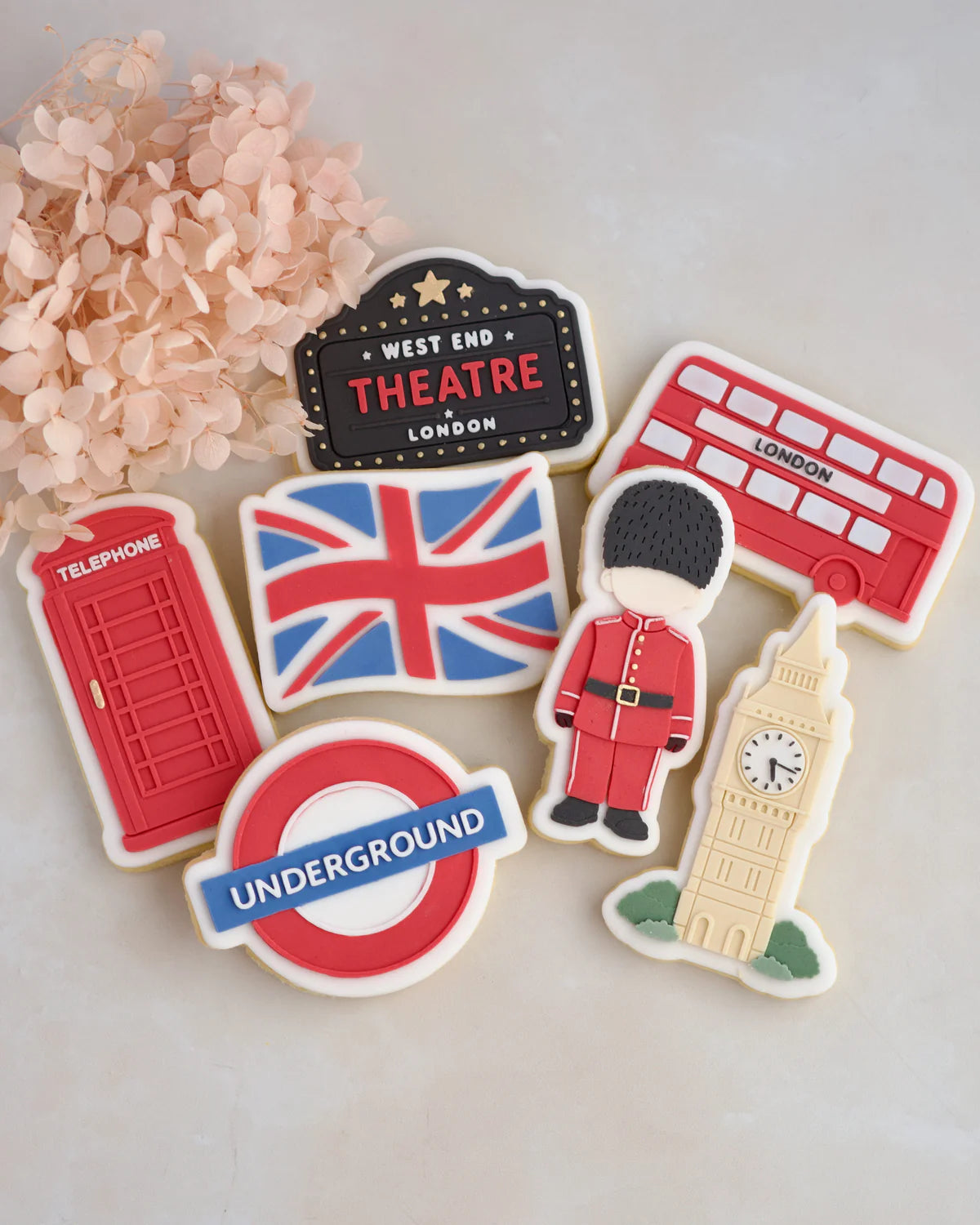 London Travel Set raised stamp by Le Monde De Mely