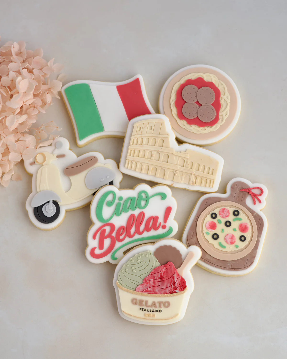 Rome Travel Set raised stamp by Le Monde De Mely