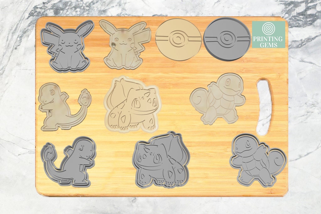 Pokemon Cookie Cutters