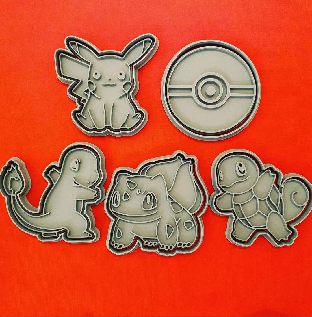 Pokemon Cookie Cutters
