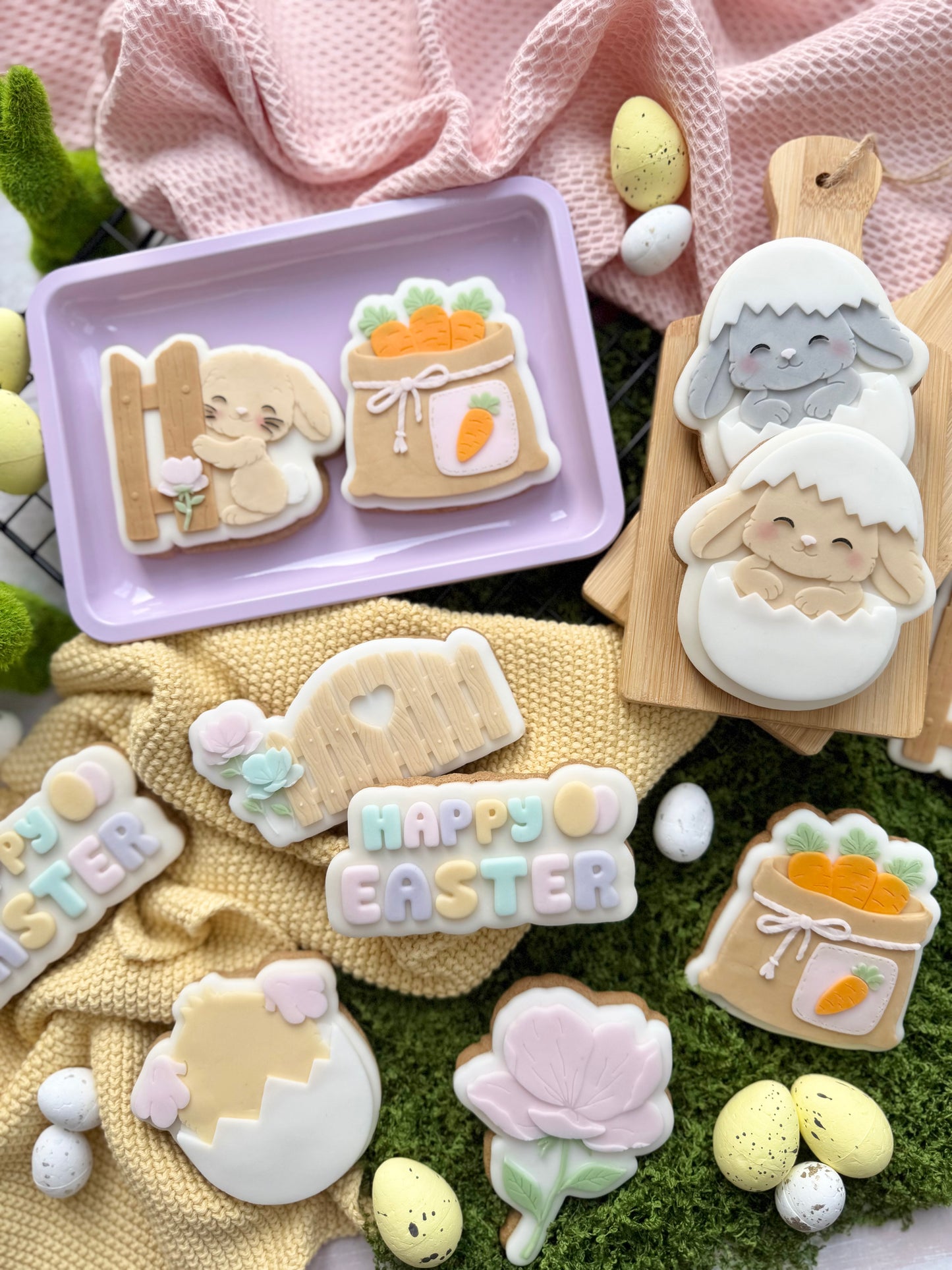 Easter Set #5 raised stamp by Le Monde De Mely