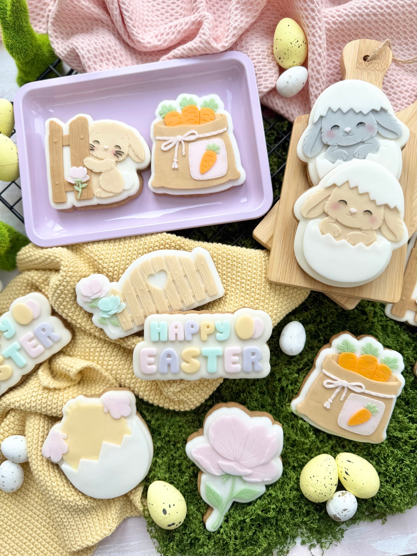 Easter Set #5 raised stamp by Le Monde De Mely
