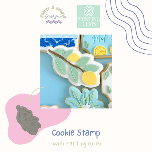 Lemon Branch raised stamp by Honey & Goldie
