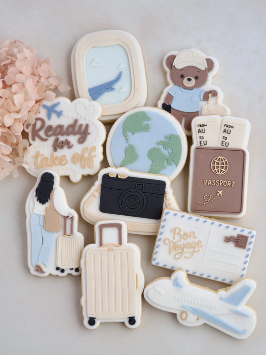 Travel Set raised stamp by Le Monde De Mely