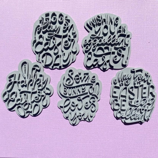 Easter Lettering Cookie Cutters