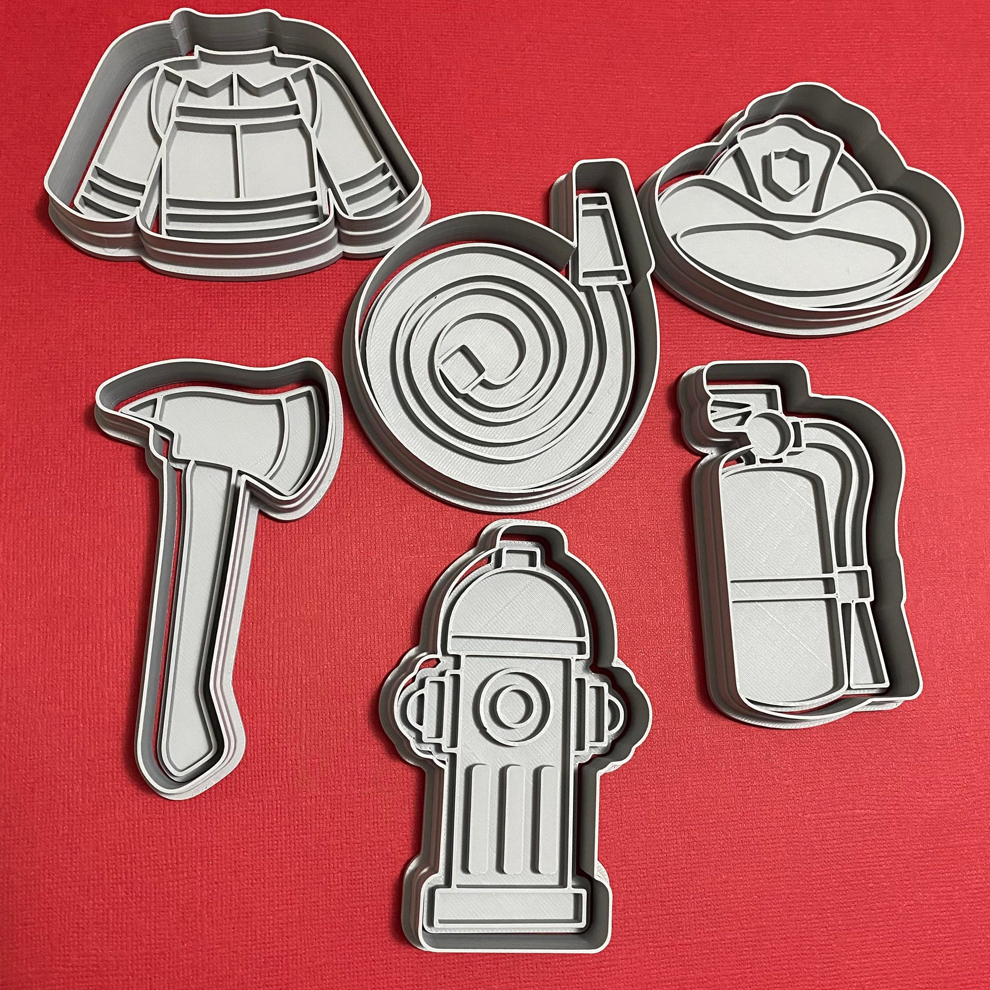 Fire fighter cookie cutters